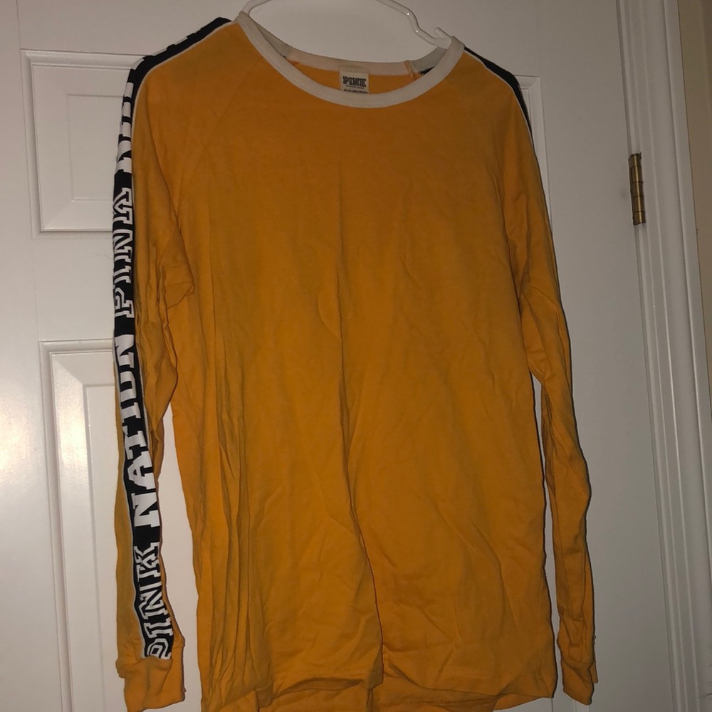 Yellow and Black PINK NATION Long Sleeved Shirt XS